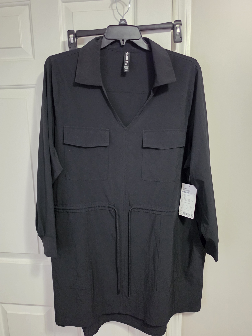 Arhleta Zuma Shirtdress Black 3X NWT